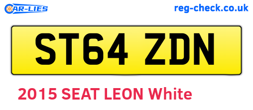 ST64ZDN are the vehicle registration plates.