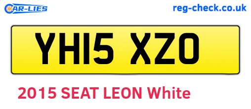 YH15XZO are the vehicle registration plates.
