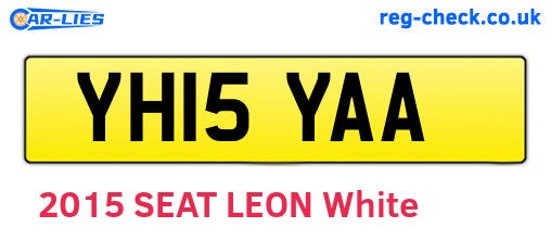 YH15YAA are the vehicle registration plates.