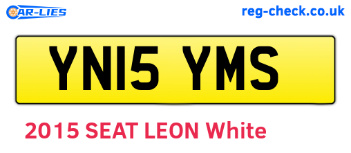 YN15YMS are the vehicle registration plates.