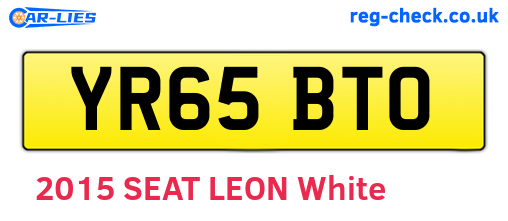 YR65BTO are the vehicle registration plates.