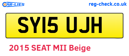 SY15UJH are the vehicle registration plates.