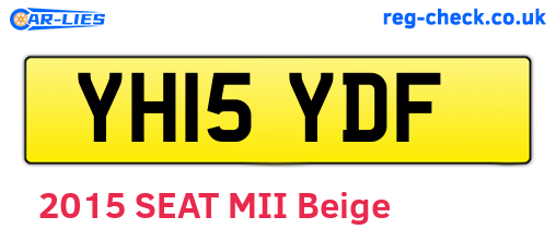 YH15YDF are the vehicle registration plates.
