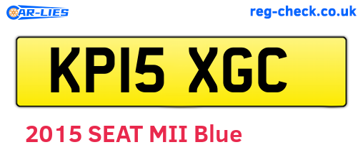 KP15XGC are the vehicle registration plates.