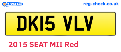 DK15VLV are the vehicle registration plates.