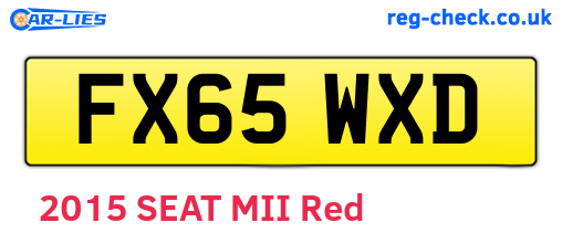 FX65WXD are the vehicle registration plates.