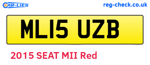 ML15UZB are the vehicle registration plates.