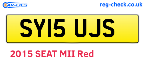 SY15UJS are the vehicle registration plates.