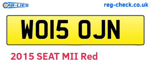 WO15OJN are the vehicle registration plates.