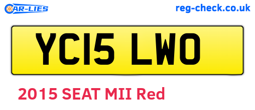 YC15LWO are the vehicle registration plates.