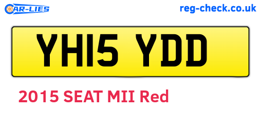 YH15YDD are the vehicle registration plates.