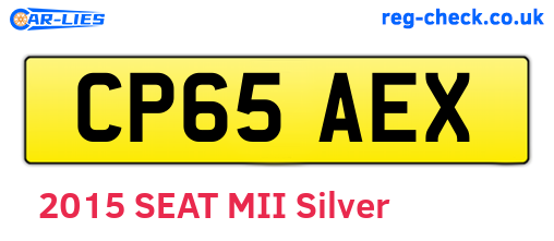 CP65AEX are the vehicle registration plates.
