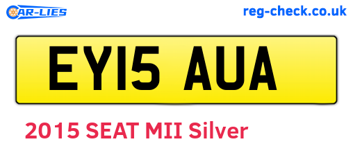 EY15AUA are the vehicle registration plates.