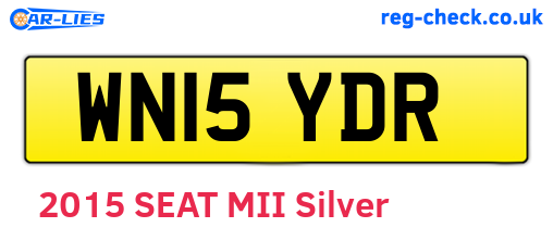 WN15YDR are the vehicle registration plates.