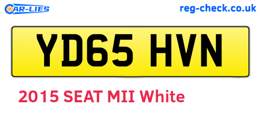 YD65HVN are the vehicle registration plates.
