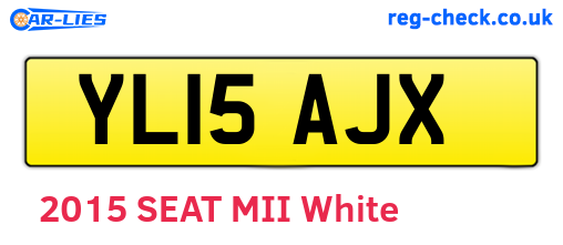 YL15AJX are the vehicle registration plates.