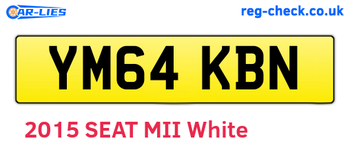 YM64KBN are the vehicle registration plates.