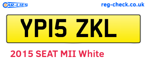 YP15ZKL are the vehicle registration plates.