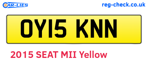 OY15KNN are the vehicle registration plates.