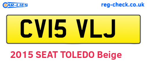 CV15VLJ are the vehicle registration plates.