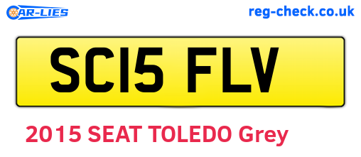 SC15FLV are the vehicle registration plates.