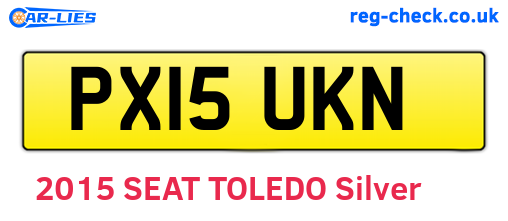 PX15UKN are the vehicle registration plates.