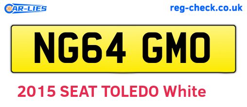 NG64GMO are the vehicle registration plates.