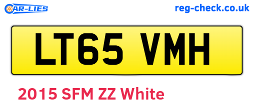 LT65VMH are the vehicle registration plates.