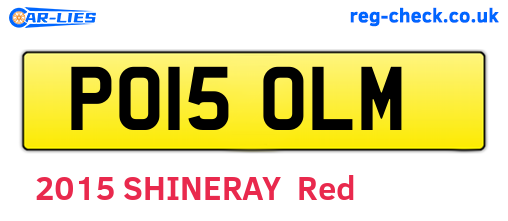 PO15OLM are the vehicle registration plates.