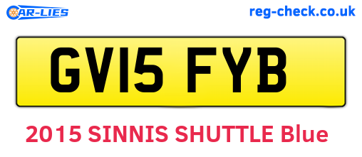 GV15FYB are the vehicle registration plates.