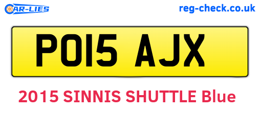 PO15AJX are the vehicle registration plates.