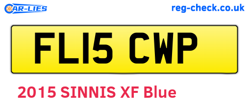FL15CWP are the vehicle registration plates.