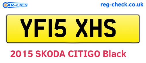 YF15XHS are the vehicle registration plates.