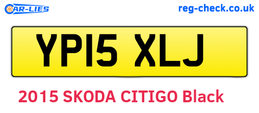 YP15XLJ are the vehicle registration plates.