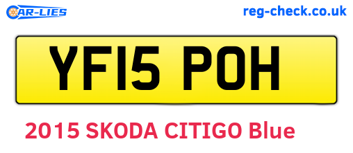 YF15POH are the vehicle registration plates.