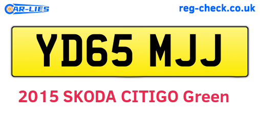 YD65MJJ are the vehicle registration plates.
