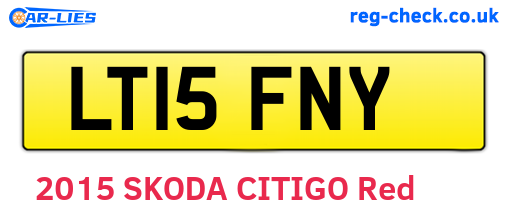LT15FNY are the vehicle registration plates.