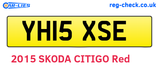 YH15XSE are the vehicle registration plates.
