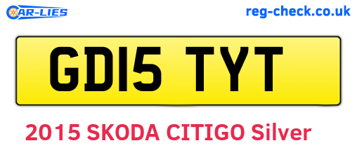 GD15TYT are the vehicle registration plates.