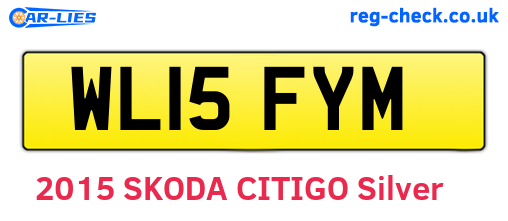 WL15FYM are the vehicle registration plates.