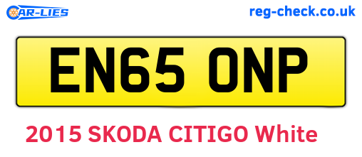 EN65ONP are the vehicle registration plates.