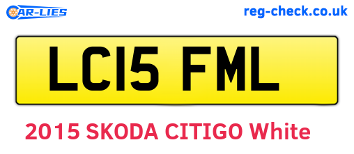 LC15FML are the vehicle registration plates.