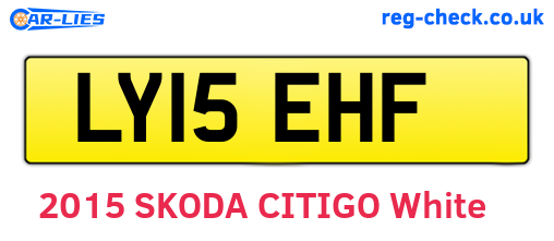 LY15EHF are the vehicle registration plates.