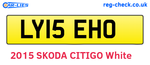 LY15EHO are the vehicle registration plates.