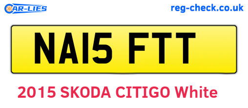 NA15FTT are the vehicle registration plates.