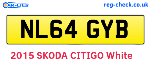 NL64GYB are the vehicle registration plates.