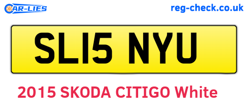 SL15NYU are the vehicle registration plates.