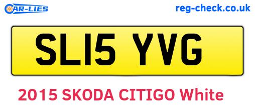 SL15YVG are the vehicle registration plates.