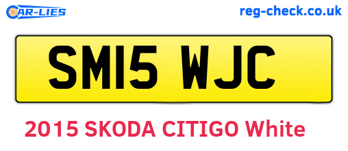 SM15WJC are the vehicle registration plates.
