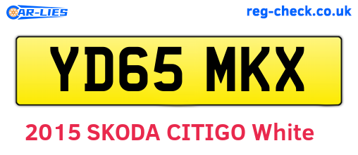 YD65MKX are the vehicle registration plates.